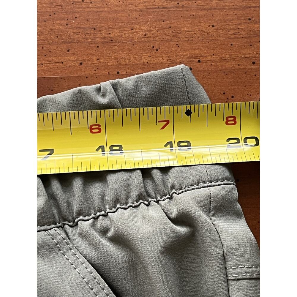 T By Talbots Pants Size 2X Wide Crop Leg Stretch High Rise Green Casual Coastal - Picture 9 of 13